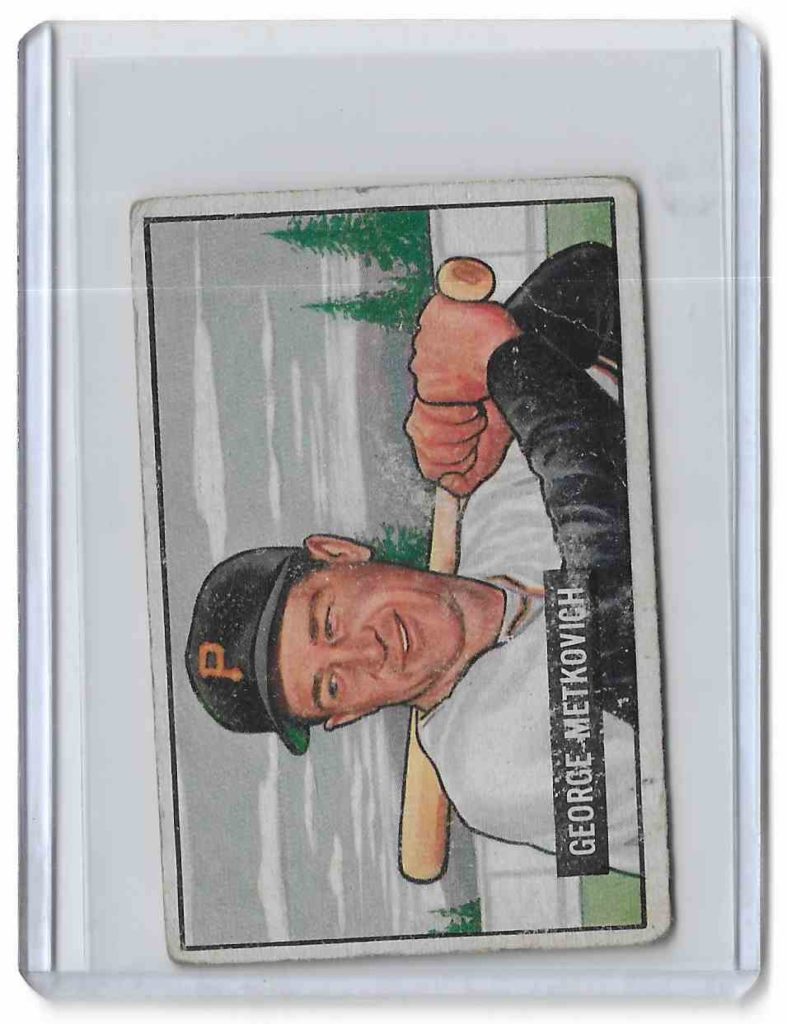 1951 Bowman 274 George Metkovich